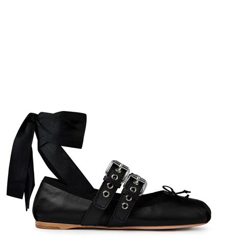 miu miu buckle ballet flats|ballet flats price tag.